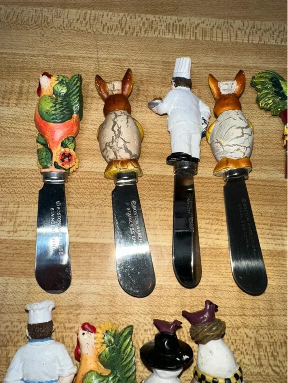Vintage Collection 9 Novelty Cheese Spreader Knives